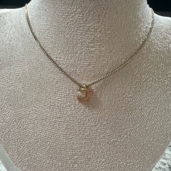 Anne Klein Gold Pave Initial “C” Necklace - Picture 3 of 9